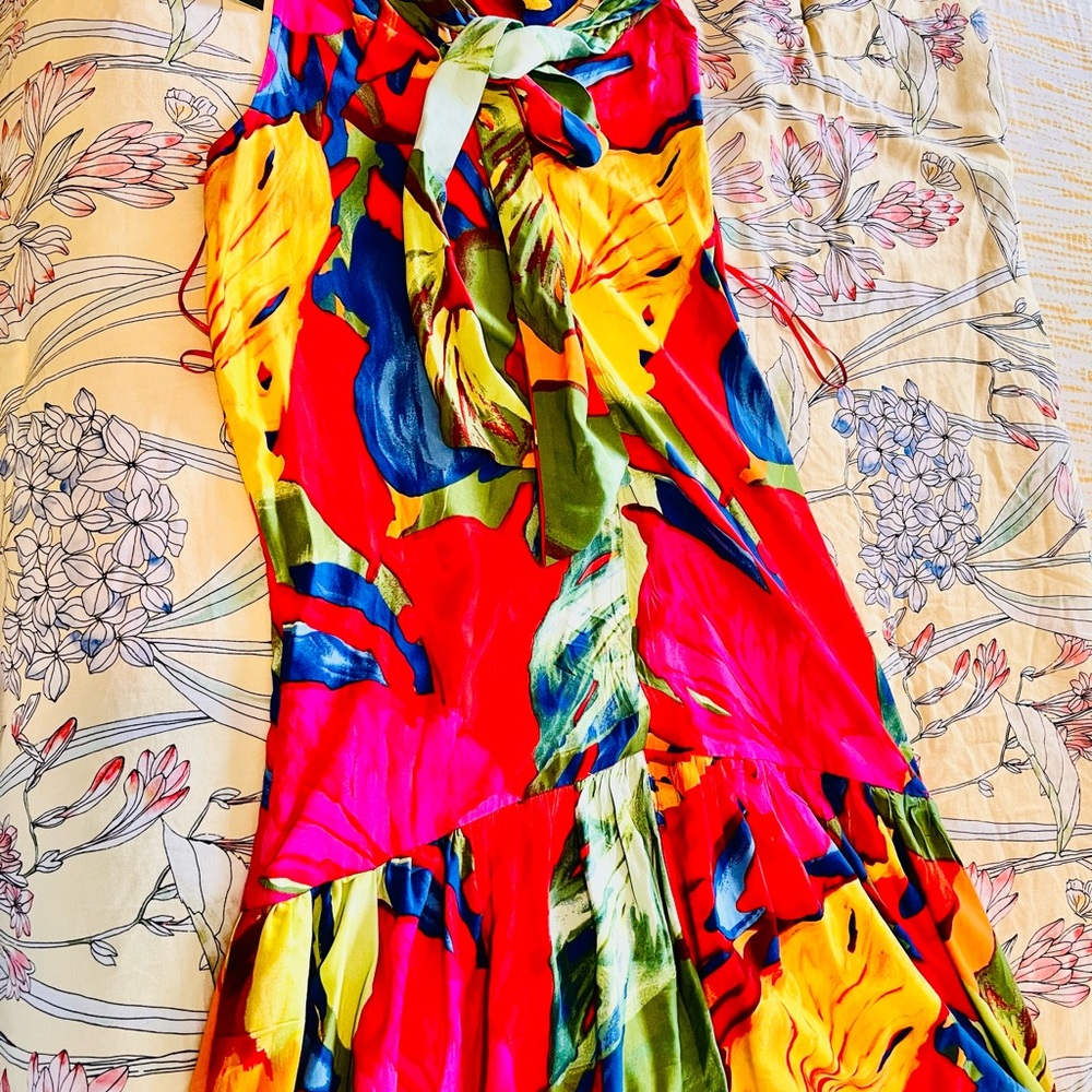 MSK Vibrant Multicolor Maxi Dress